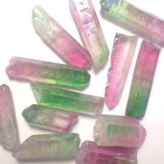 Pink Green Aura Quartz Rough Stone 2-3 cm