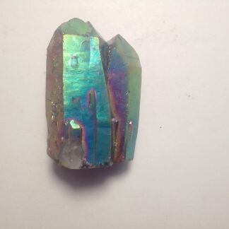 Titanium Aura Quartz Rough "Twin" Stone