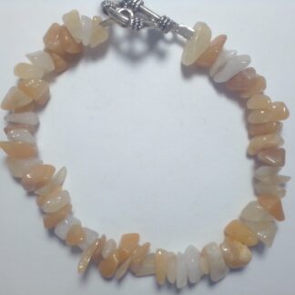 Golden Healer Quartz (Hematoid Quartz) Chip Stone Bracelet