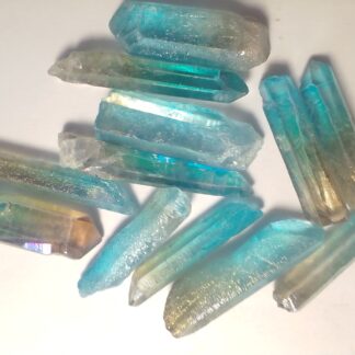 Orange Blue Aura Quartz Rough Stone 3-4 cm