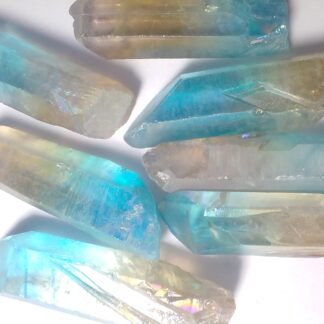 Orange Blue Aura Quartz Rough Stone 4.5-6 cm (B531)