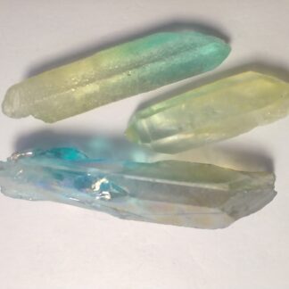 Yellow Blue Aura Quartz Rough Stone 3-4 cm