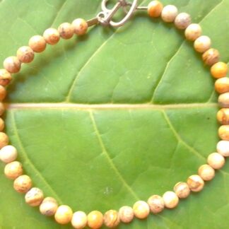 Buy Picture jasper bracelet with round small beads