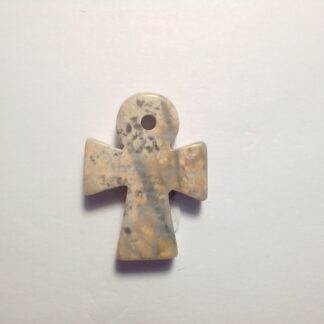 Rainforest Jasper Small Ankh Pendant (F157)