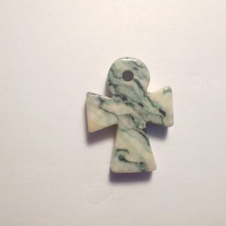Moss Agate Small Ankh Pendant