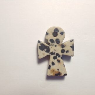Dalmation Jasper Small Ankh Pendant (F153)