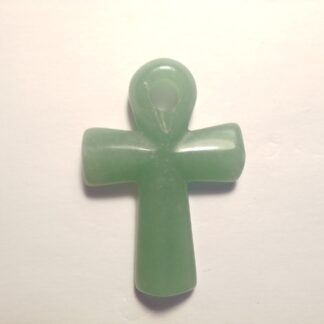Aventurine Medium Ankh Pendant - Green