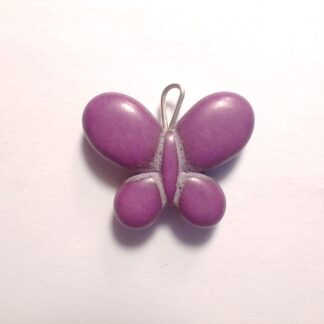 Buy Magnesite Butterfly Pendant - Purple