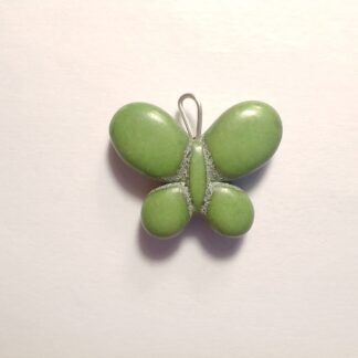 Buy Magnesite Butterfly Pendant - Green