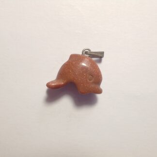 Sunstone/Goldstone Fish Pendant