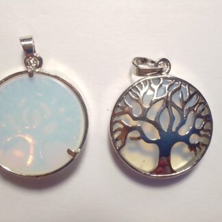 Opalite Plated Gemtree Pendant