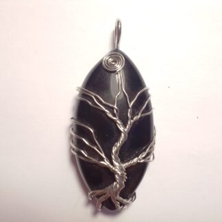 Wire Wrapped Gemtree Pendant