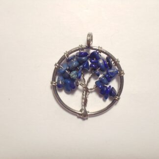 Lapis Lazuli Small Gemtree Pendant (F21)