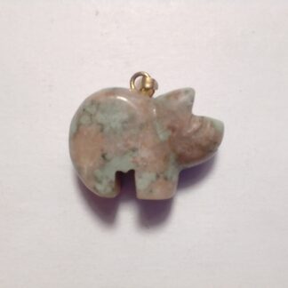 Jasper Pig Pendant