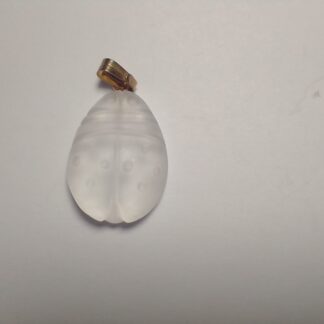 Clear Quartz Egyptian Scarab Pendant