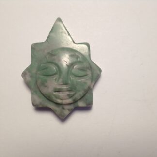 Moss Agate Sun Pendant