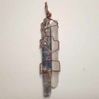 Himalayan Singing Quartz & Kyanite Pendant (SX17)
