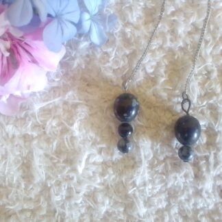 Snowflake Obsidian Pendulum