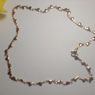 Buy Gold Plated Stainless Steel Heart Chain 45cm