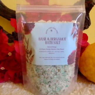 Buy basil and bergamot bath salt