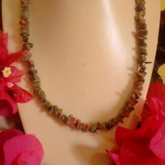Unakite stone necklace