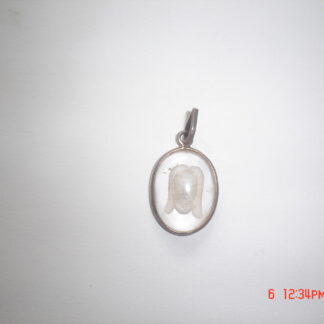 Saint Clear Quartz .925 Sterling Silver Pendant (STSP96)
