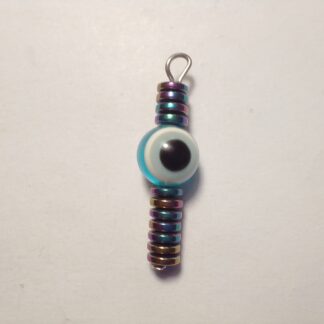 Titanium Aura Hemalyke Evil Eye Pendant (SX9)
