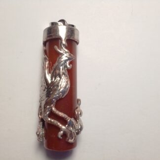 Carnelian Plated Phoenix Pendant