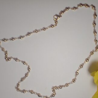 Buy Gold Plated Stainless Steel Ball Chain Necklace