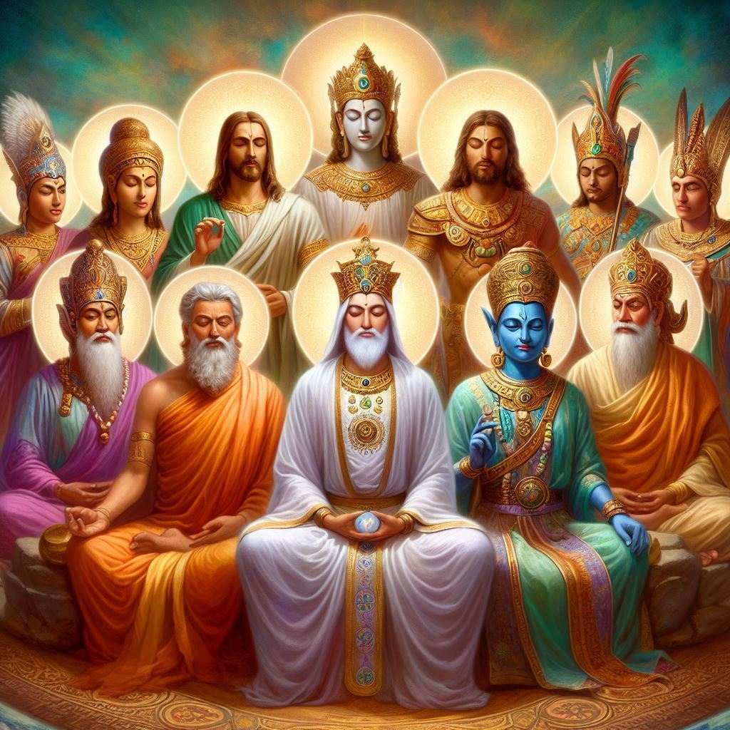 Ascended master essence connects you with enlightened beings.