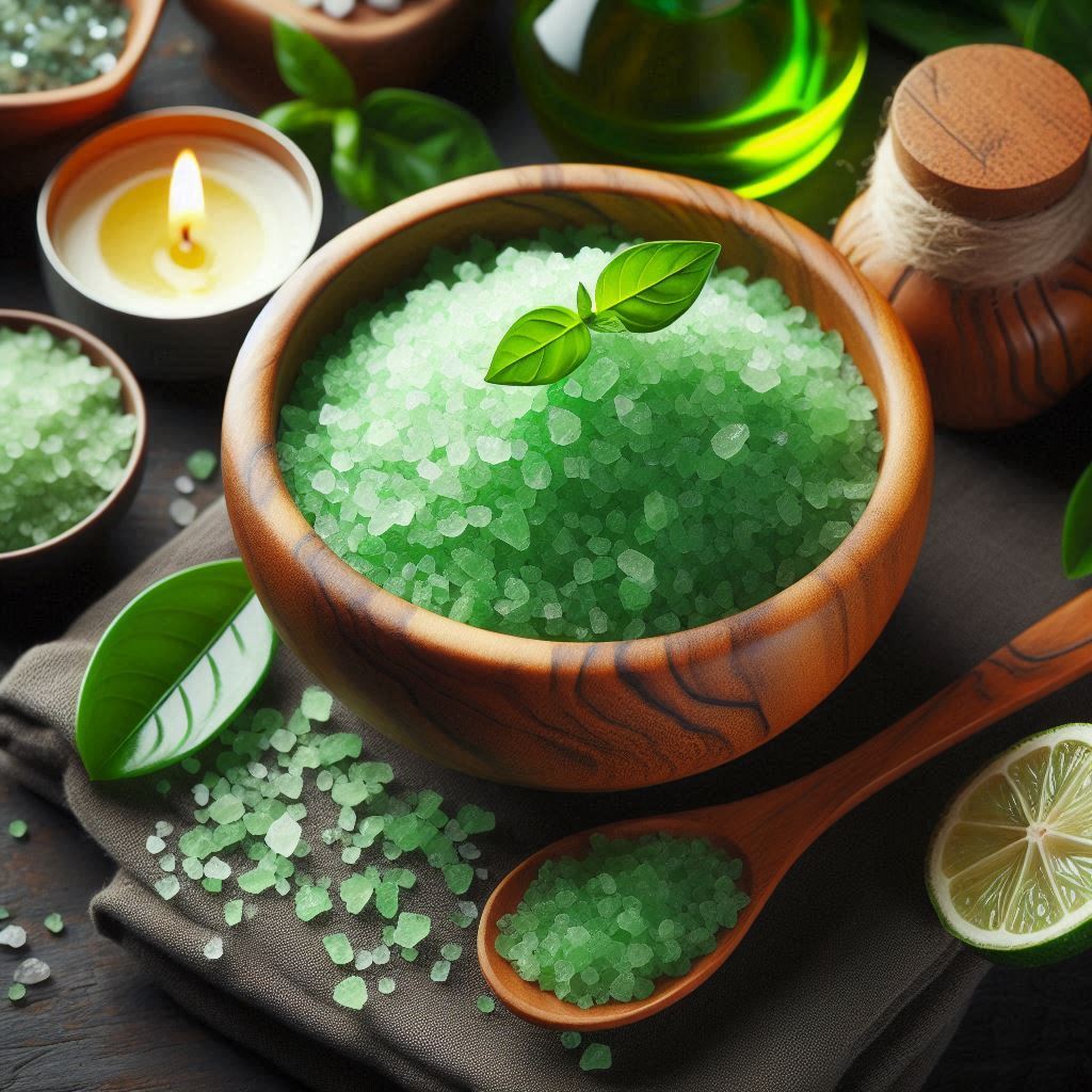 Heart Chakra Green Salt 500g Bag for Emotional Healing and Balance