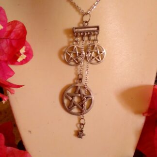 plated silver pentagram jewelry piece