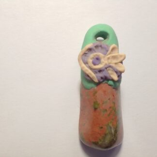 Unakite with fimo pendant, the ideal gift.