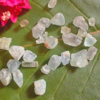 Small aquamarine pieces