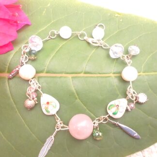 Stunning Rose Quartz & Freshwater Pearl Bracelet