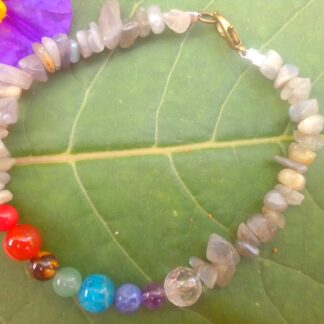 Buy The Labradorite Chakra Bracelet which blends the mystical energy of labradorite with the balancing properties of chakra stones.