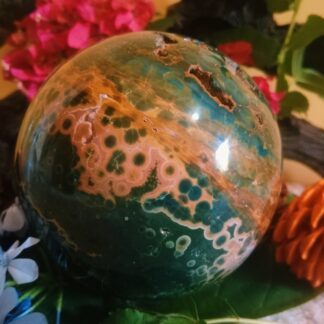 Orbicular jasper ball