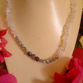 Opalite stone necklace
