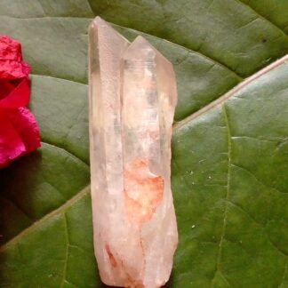 Twin clear quartz crystal