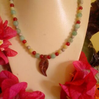 Healing Crystal Fluorite Jade Necklace