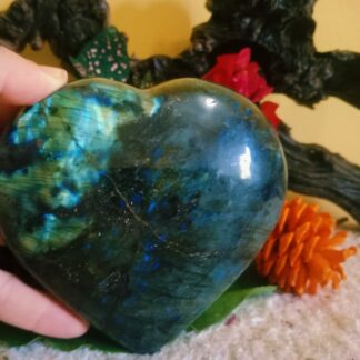 Labradorite heart for sale