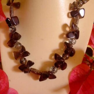 Smokey quartz necklace