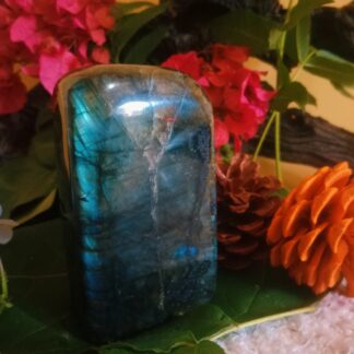 Free form labradorite crystal