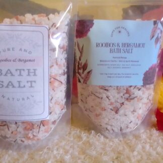 Bergamot and rooibos infused bath salts